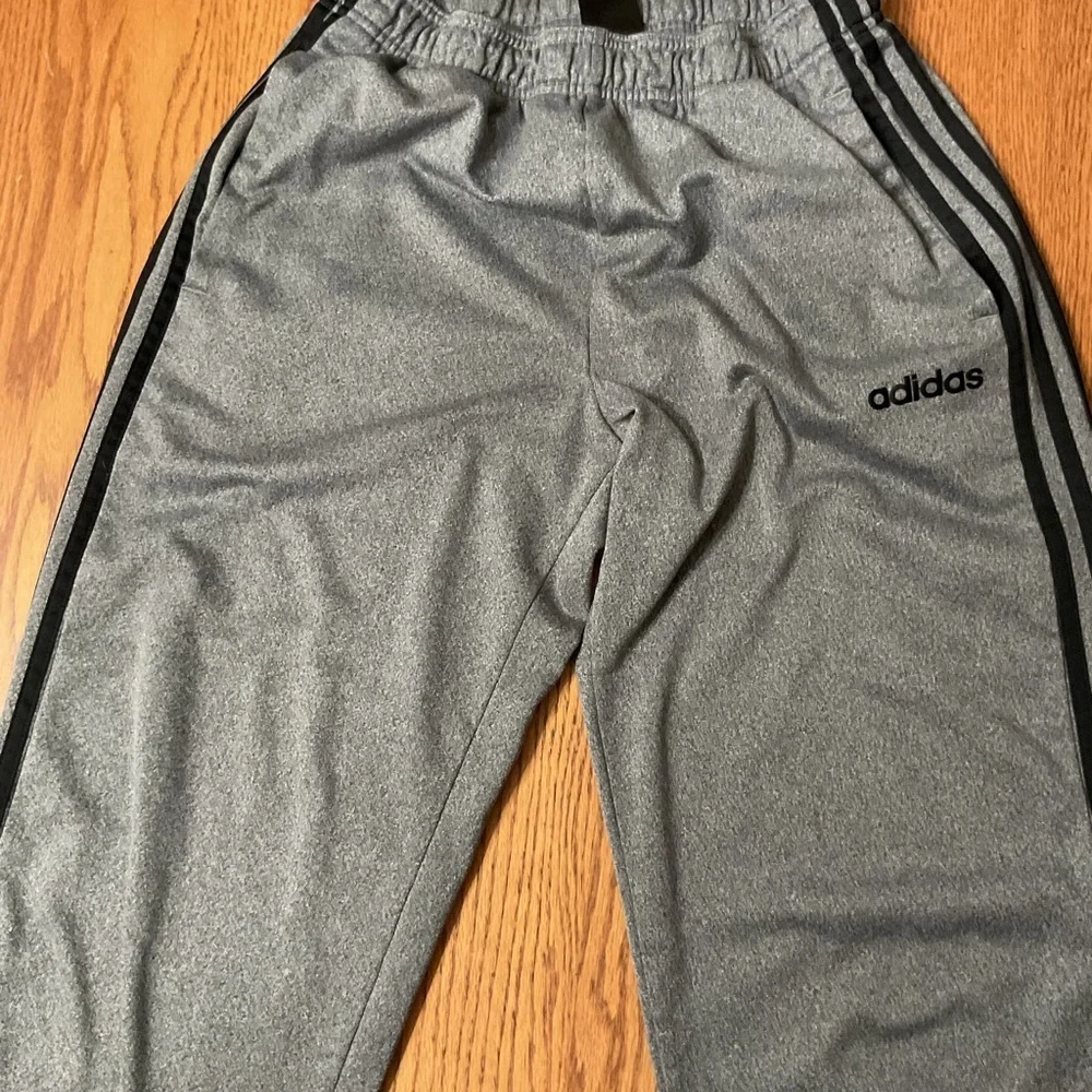 Adidas Gray Men's Pants with drawstring size medium